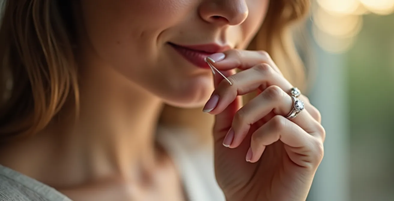 Vue macro détaillée de griffes de solitaire montrant différents stades d'usure