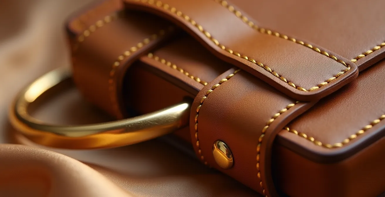 Gros plan sur différentes textures d'accessoires mode harmonisées